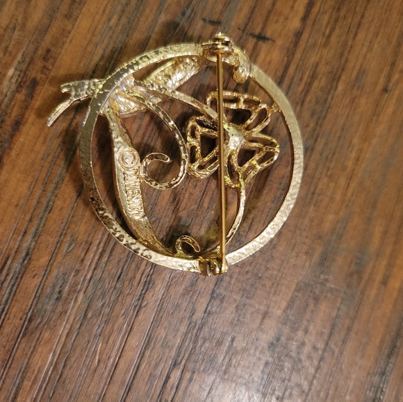 Vintage Sarah Coventry Shamrock Brooch - Picture 2 of 2